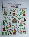 Design Sticker Weihnachten, 1 Bogen 15 x 16,5cm