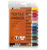 Textilpennor, 2-4 mm, 12 färger