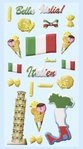 Softy Sticker Italien, 1 Bogen ca. 9,5x18cm