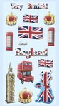 Softy Sticker England, 1 Bogen ca. 9,5x18cm