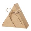 Papier doos, Driehoek, ong 10x5,5cm met koord, 2 st