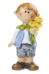 CREApop® pojke med blomma 8cm