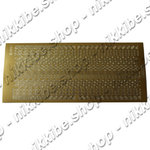 Klistermärke dekorativa kanter, guld 1 ark 10x23 cm