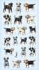 Softy Sticker Hunde 1 Bogen ca. 9,5x18cm