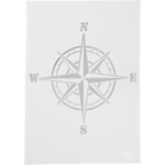 Universal Schablone, Kompass, 29,7cm x 21cm