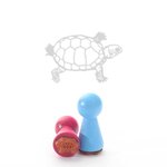 Sköldpadda Mini Stämplar Ø 1,6 cm