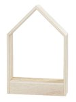 Holz Rahmen Hausform 12 x 3,5 x 18 cm